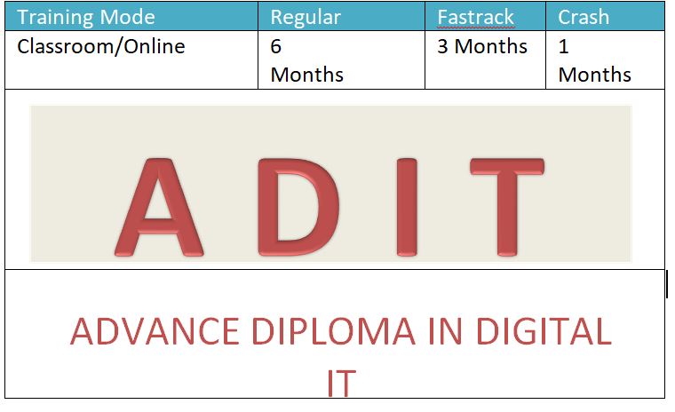 Course - Diploma in Computer Application - 6 Month